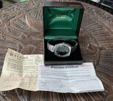 Vintage Gents Retro 1975 Rotary 21 Jewels Automatic Swiss Steel Watch Box/Papers