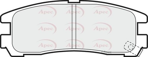 Apec rear brake pad - brake, for