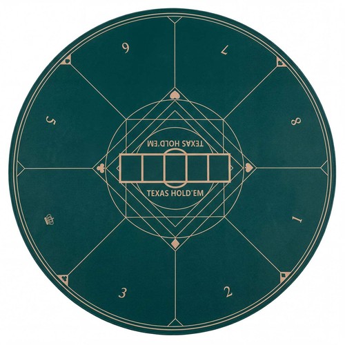 Round poker mat for - round,