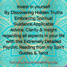 Spiritual Psychic Medium - Extremely Detailed General/1 question Tarot Reading