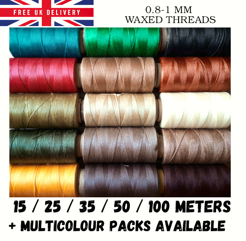 1mm waxed thread flat - 0.8,