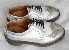 Dr Martens Silver and White