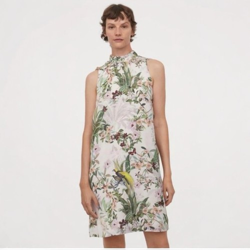 Satin floral and bird - floral,