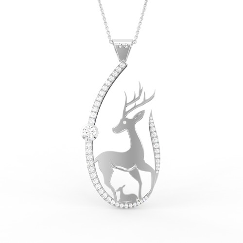 18k white gold lab - white,