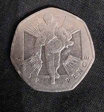 50p Coins UK Rare soldier