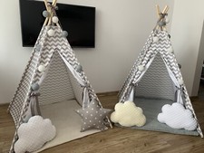 ❤️HANDMADE KIDS TEEPEE 🥰TIPI WIGWAM WITH POLES AND MAT - LOWER PRICE-