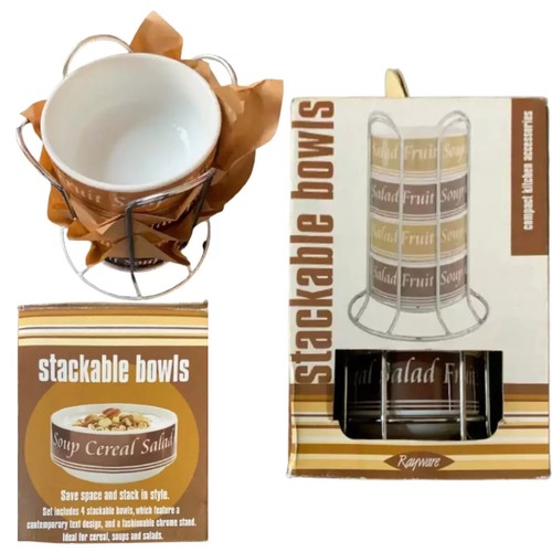 Rayware stackable bowls - 4,