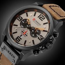 Men's Luxury Sport Watches Chronograph Date Waterproof Quartz Casual Wrist Watch