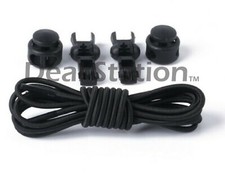 White Black No Tie Shoe Laces