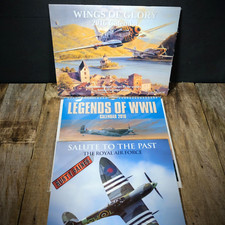 Calendar Bundle WW2 Aviation Art, Wings of Glory 2016, Philip E. West Signed