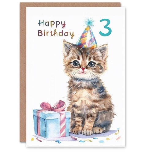 3rd birthday card cute baby - 3rd,