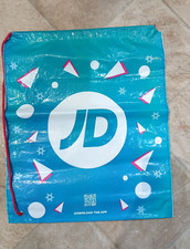 JD SPORTS FESTIVE DUFFLE DRAWSTRING GYM BAG  USED COLLECTABLE