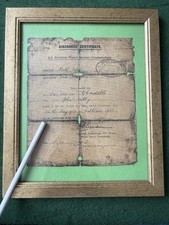 Rare C1 Ulster Special Constabulary Discharge Certificate 1923-25.