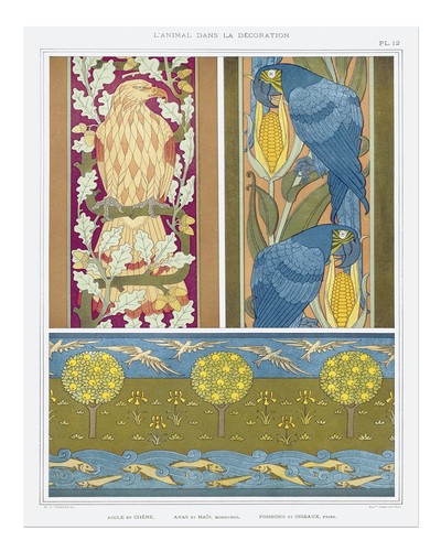 Art nouveau nature poster - nature, wall