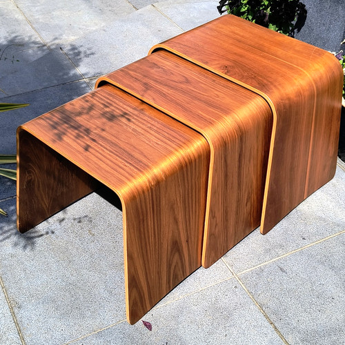 Mid century teak nest 3 - mid, of