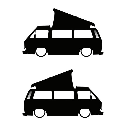 Set car decal stickers - of, 2