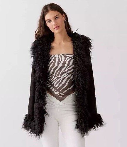 Black afghan coat penny lane - black,