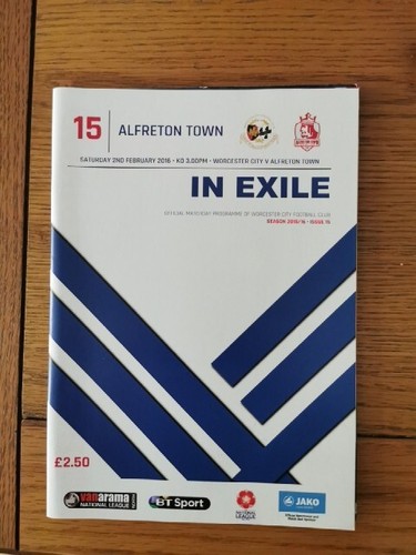 Worcester city alfreton - worcester, v