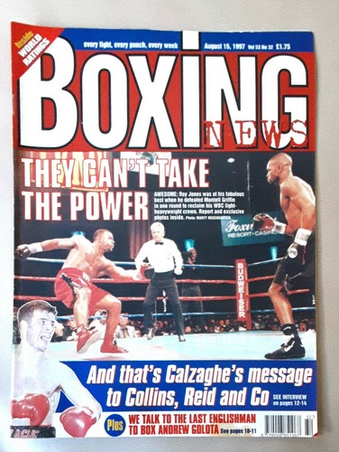 Boxing news 15th august 1997 - news,