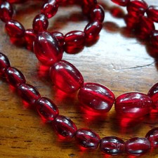 antique art deco cherry red