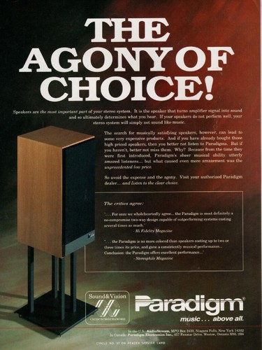 Paradigm speakers original - paradigm,