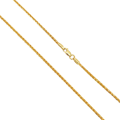 22ct yellow gold spiga - yellow, chain