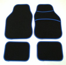 Black & Blue Car Mats For