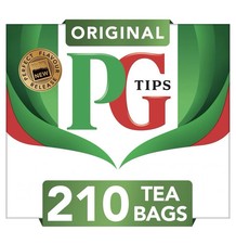 Original PG Tips Biodegradable Tea Bags 210 Pack - New Box