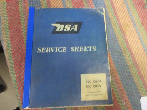 Bsa b31 b33 - bsa, ,b31,b33,goldstar,workshop