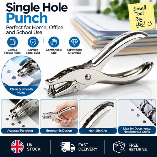 Hole punch metal hand - metal, one