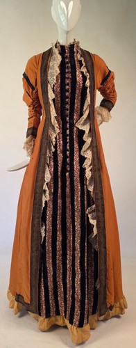 Victorian 19th bustle dress - victorian,