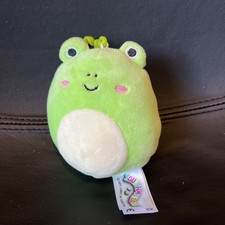 VGC Kellytoy Squishmallow Wendy the Frog 3.5" Clip Plush Excellent Condition