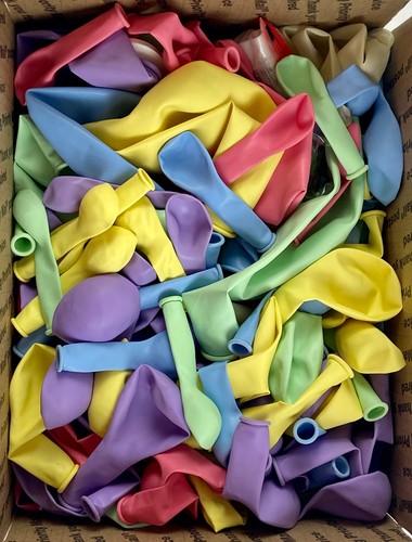 Party balloons assorted colors - party,