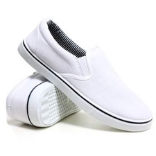 Mens Slip On Casual Canvas Espadrilles Deck Plimsolls Trainers Pumps Shoe Size