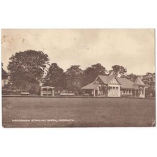 GREENOCK Ardgowan Bowling Green Postcard, Postmark Greenock 1925