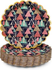 Christmas paper plates - christmas,