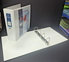 5x A4 WHITE 4 D RING 65mm