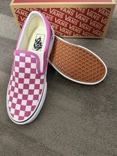 Vans Slip-on pink colour theory Checkered Size 6 UK New and unworn plimsolls