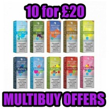 DIAMOND MIST E LIQUID 10 x 10ml (100ml) Vape Juice 0, 3, 6, 12 & 18mg + Nic Salt