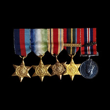 Ww2 miniature medal group - ww2,