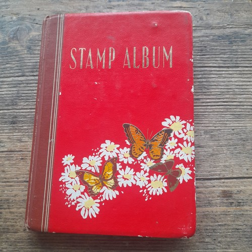 Vintage stamp album with - vintage,