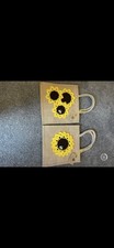 Jute Bag Medium Size with Handmade Crochet Sunflowers Gift Bag Eco Friendly New