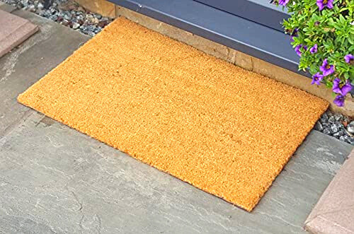 Natural coir entrance doormat - entrance,