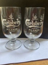 2 x CARLSBERG LAGER HALF  PINT