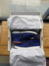 Blue Stussy x Nike Vandal High UK11.5 VNDS WITH BOX AND ACCESSORIES