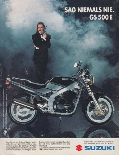 Suzuki 500 advertising - suzuki,