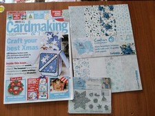 Cardmaking Papercraft Magazine issue 189 Christmas 8pc die Set And  Papers