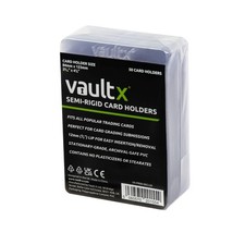 Vault X Semi-Rigid Trading Card Holders Hard Sleeves for Grading TCG 50 Pack
