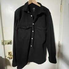 XL Black Denim Zara Overshirt