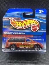 Hot Wheels 1999 Dodge Caravan Orange Metro Hotel Shuttle #1026 5-Spoke wheels